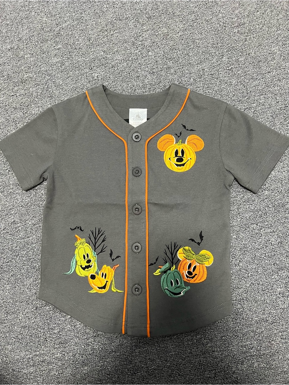Disney Kid’s Mickey Pumpkin Halloween Jersey 3T